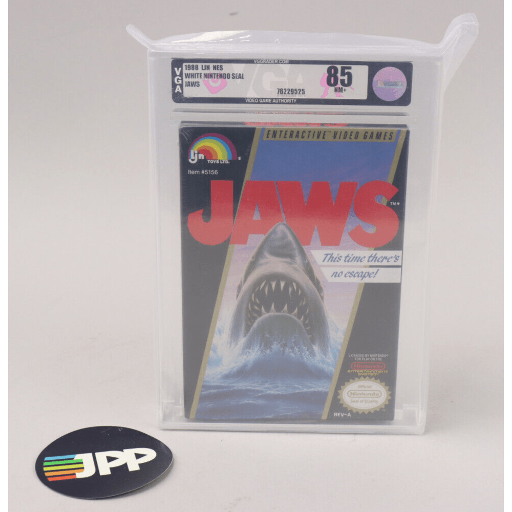 Jaws Nintendo NES 1988 LJN New Factory Sealed VGA Graded 85 NM+