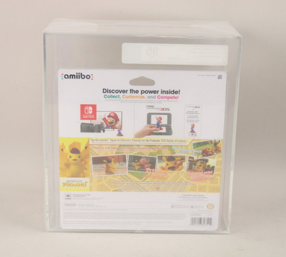 Nintendo Amiibo Detective Pikachu Figure New Fact. Sealed VGA Graded 85 NM+ 2018