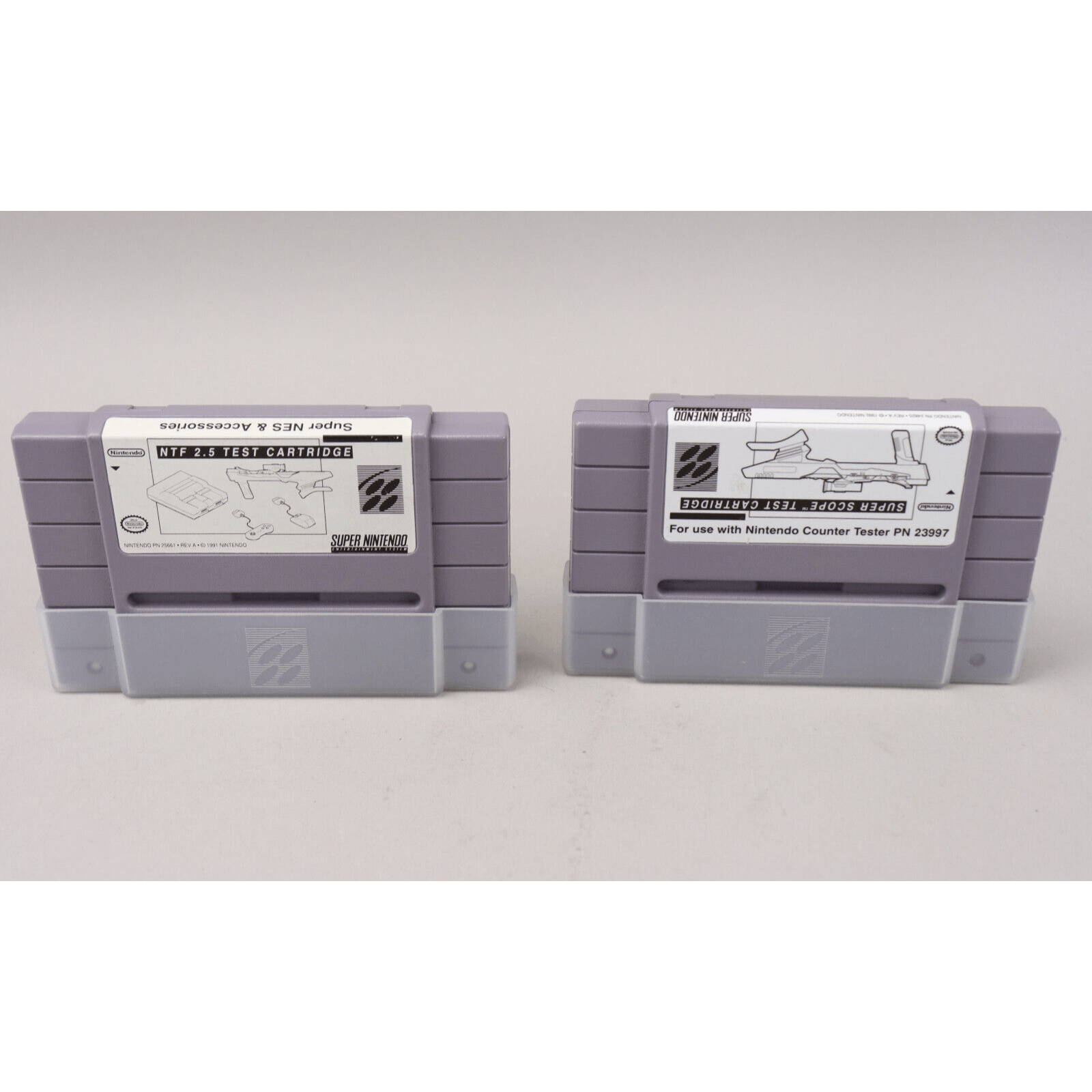 Super Nintendo SNES Test Cartridge NTF 2.5 & Super Scope Rev A NFR Meg ...