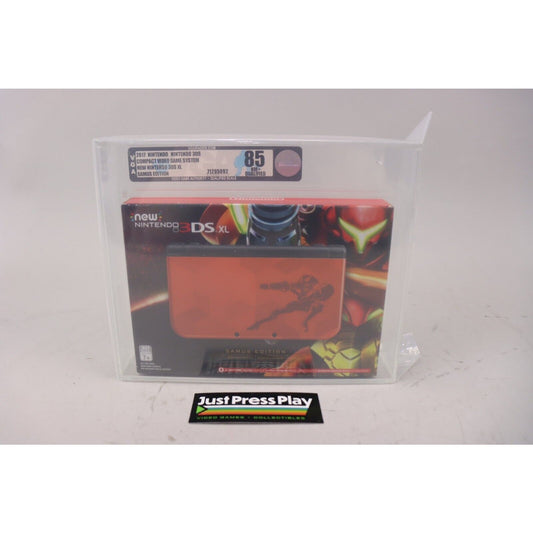 Nintendo 3DS XL Samus Edition Handheld System VGA Graded Silver Level Q85 NM+