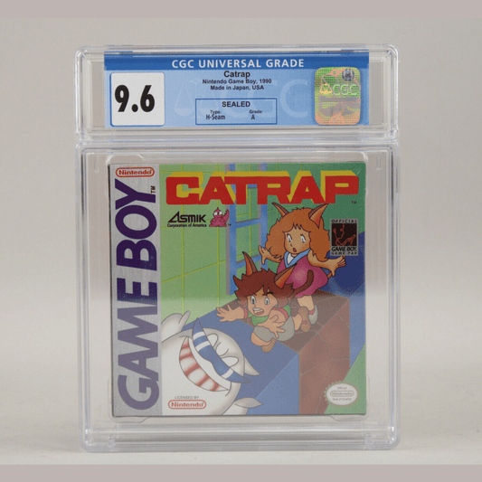 Catrap Nintendo Game Boy GB 1990 New Sealed H-Seam CGC Graded 9.6 A VGA Wata