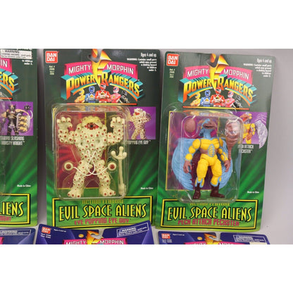 Lot of 21 Diff Vintage Mighty Morphin Power Rangers Evil Space Aliens MOC Sealed
