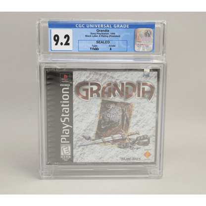 Grandia Sony PlayStation PS1 PSX 1999 Black Label New Sealed CGC Graded 9.2 A