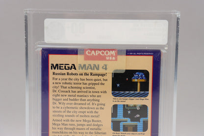 Mega Man 4 Nintendo NES 1992 Capcom New Factory Sealed H-Seam VGA Graded 80+ NM