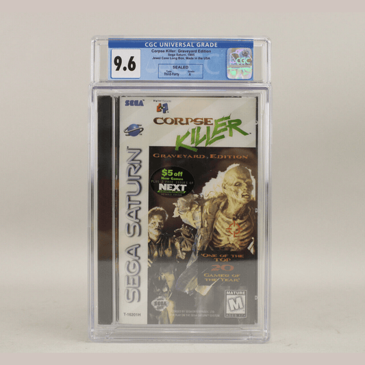 Corpse Killer Graveyard Edition Sega Saturn New Sealed CGC Graded 9.6 A VGA Wata