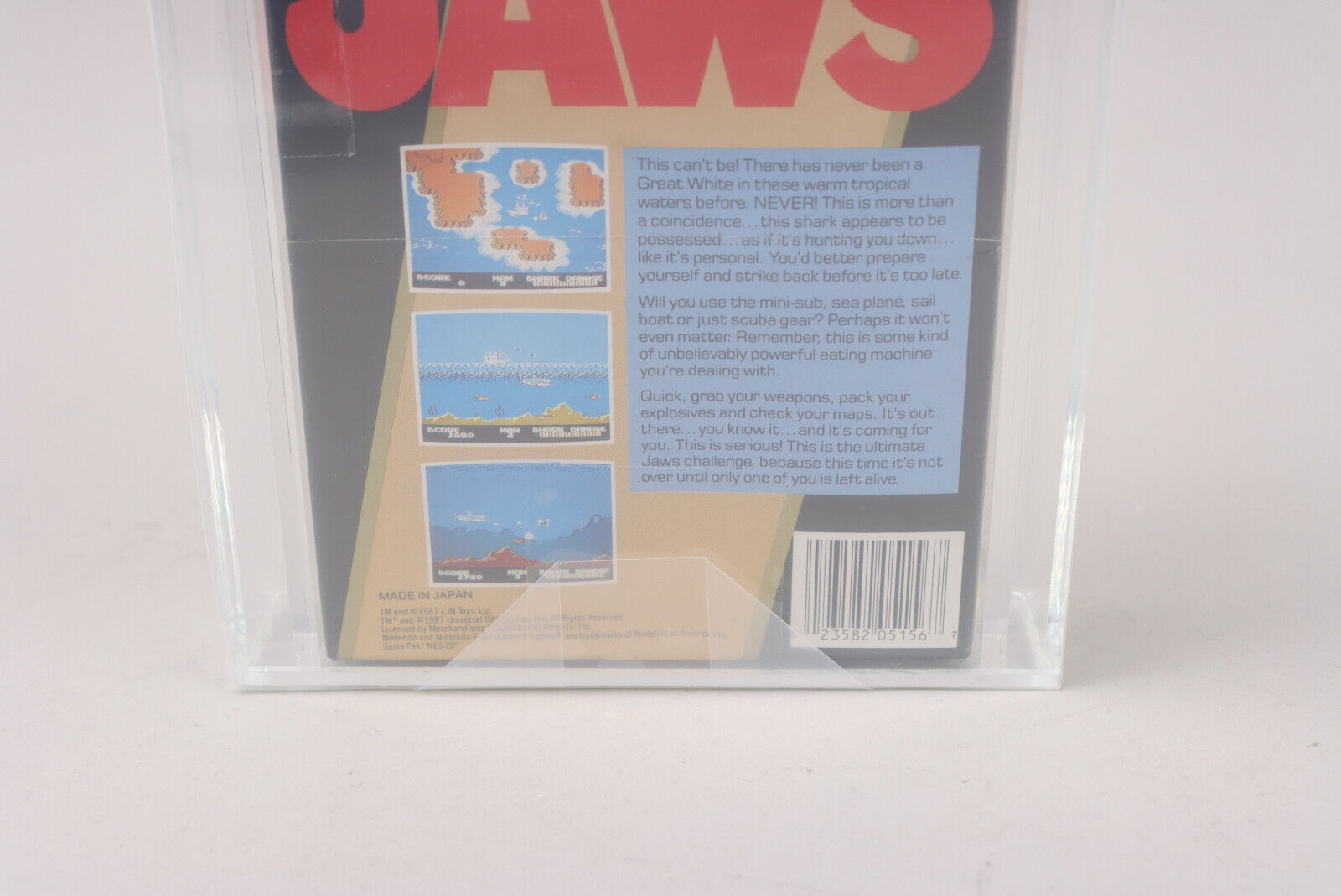 Jaws Nintendo NES 1988 LJN New Factory Sealed VGA Graded 85 NM+