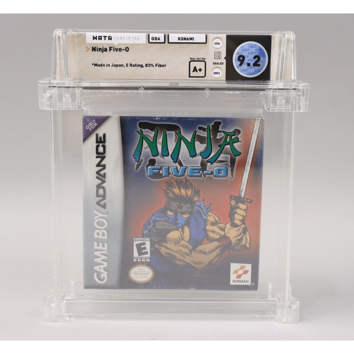 Ninja Five-O Nintendo Game Boy Advance GBA 2003 Konami New Sealed Wata 9.2 A+