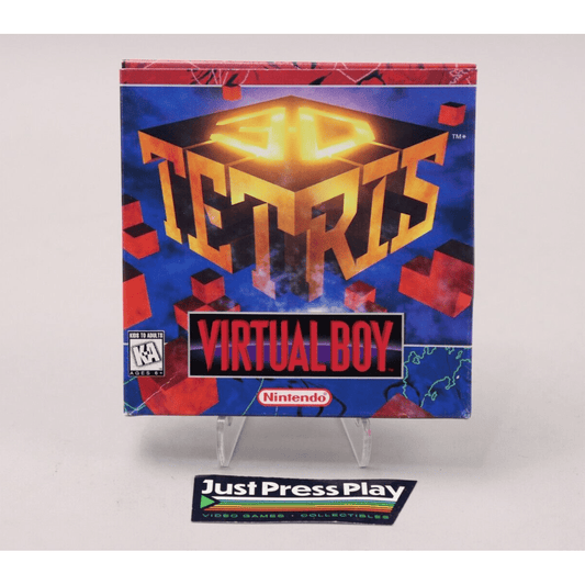 3D Tetris Nintendo Virtual Boy VB 1996 EX/NM CIB Complete in Box w/Manual