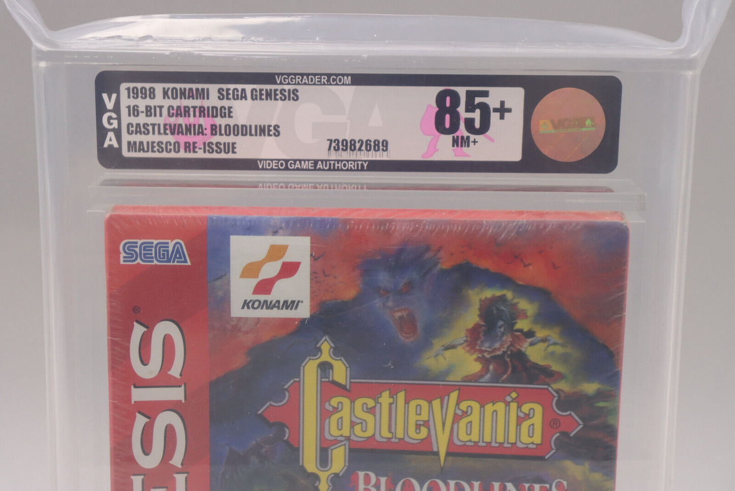 Castlevania Bloodlines Sega Genesis 1998 Konami New Sealed VGA Gold 85+ NM+