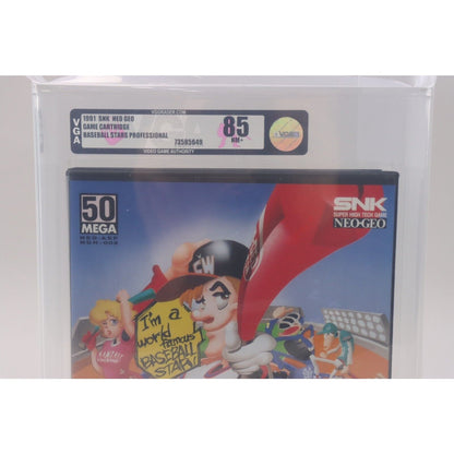 Baseball Stars Professional SNK Neo Geo New Factory Sealed VGA Graded 85 NM+