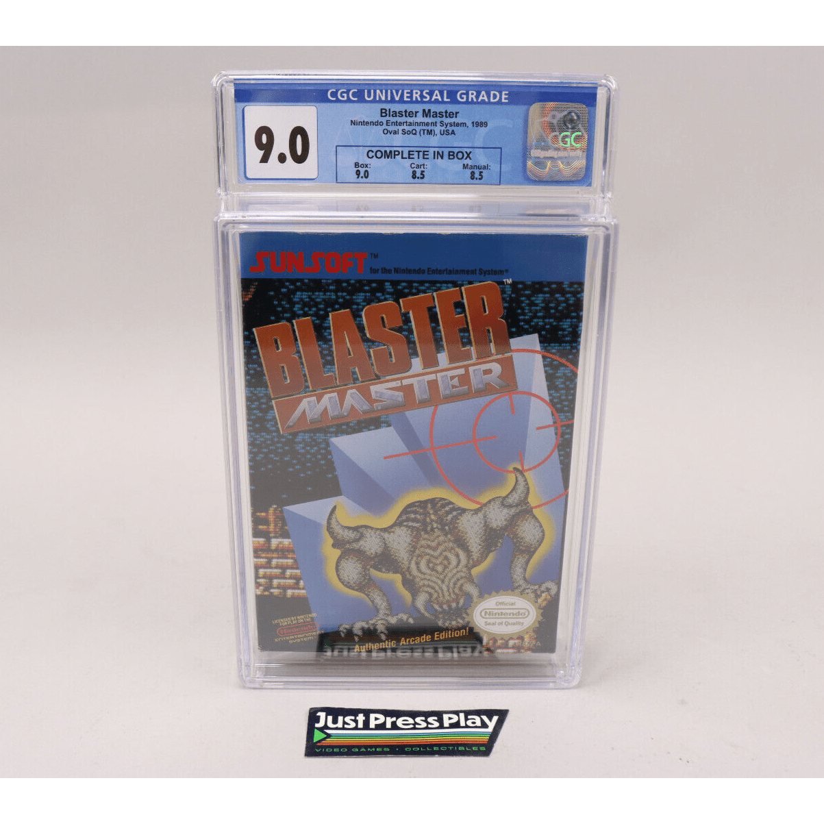 Blaster Master Nintendo NES 1989 Sunsoft CIB Complete in Box CGC Graded 9.0