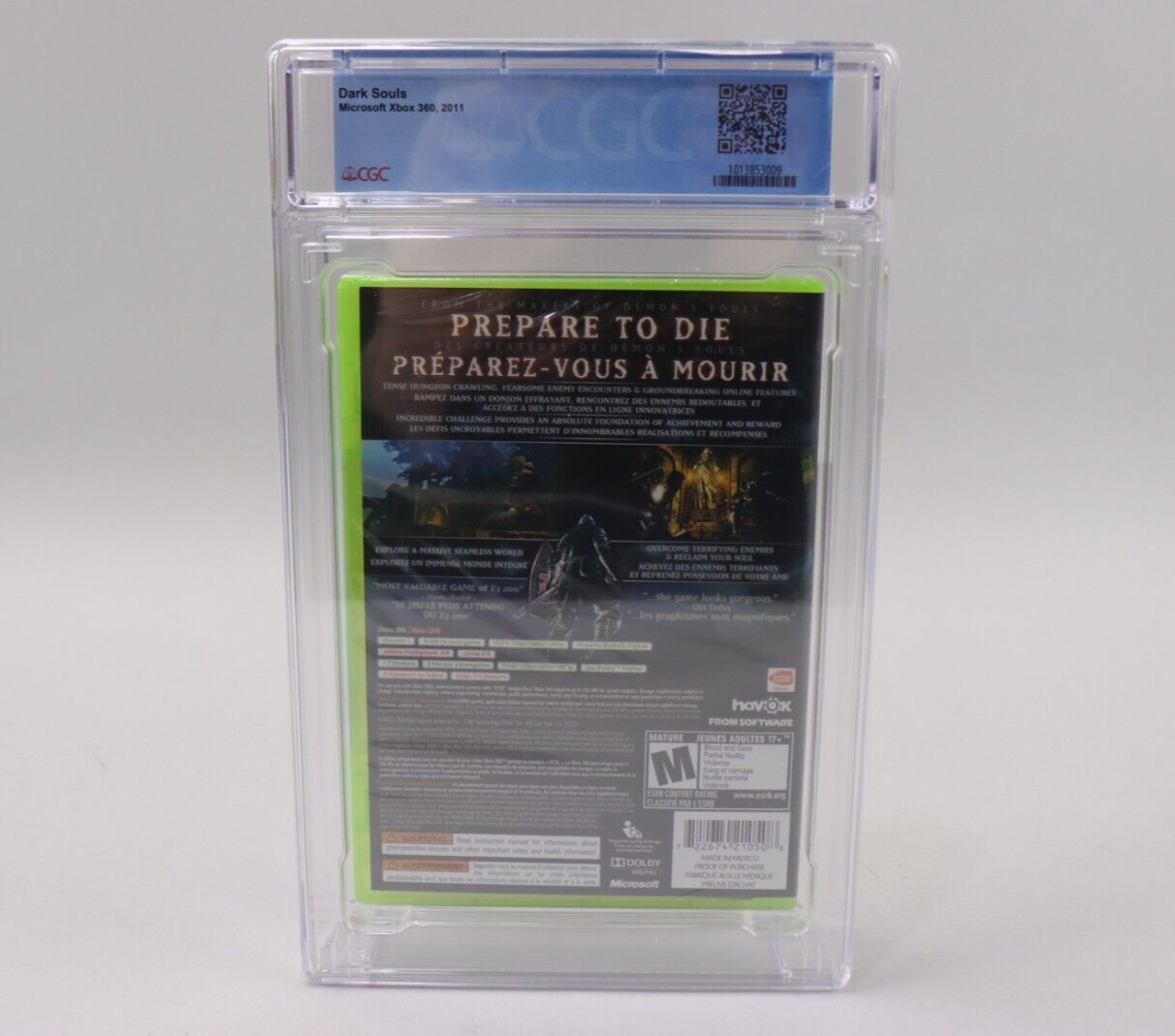 Dark Souls Microsoft Xbox 360 FromSoftware New Sealed CGC 9.8 A++ Perfect Grade!