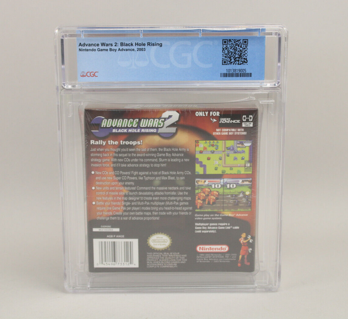 Advance Wars 2: Black Hole Rising Nintendo Game Boy GBA Sealed CGC Graded 9.6 A+