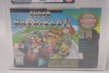 Super Mario Kart Nintendo SNES 1996 New Factory Sealed VGA Graded 80+ NM