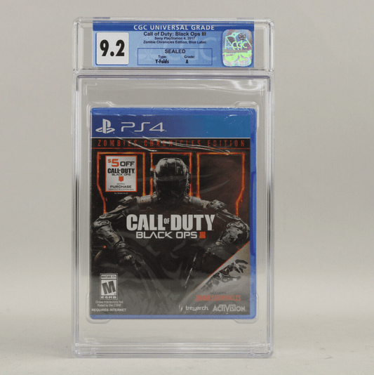 Call of Duty: Black Ops III 3 Sony PlayStation 4 PS4 New Sealed CGC Graded 9.2 A