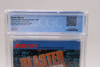 Blaster Master Nintendo NES 1989 Sunsoft CIB Complete in Box CGC Graded 9.0