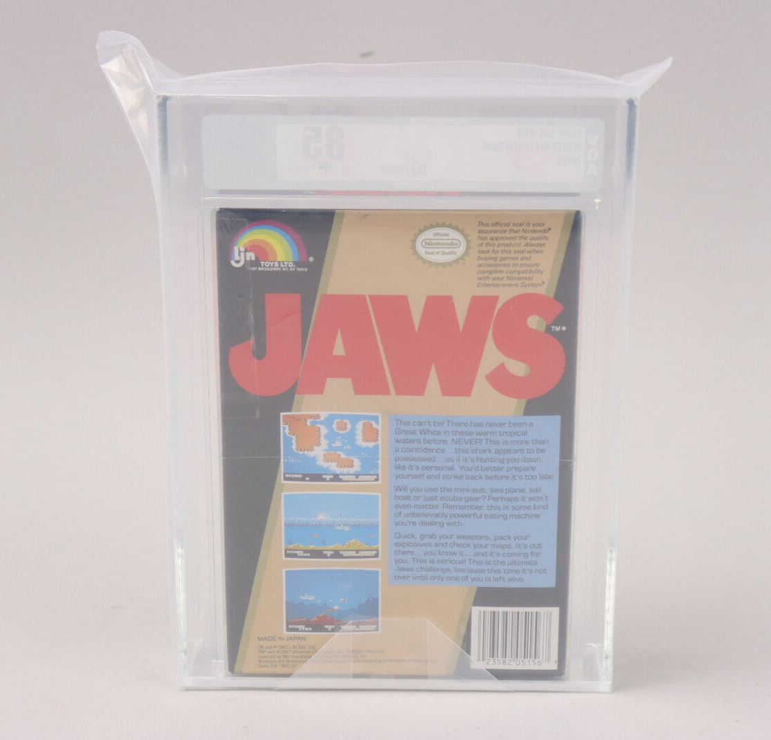 Jaws Nintendo NES 1988 LJN New Factory Sealed VGA Graded 85 NM+