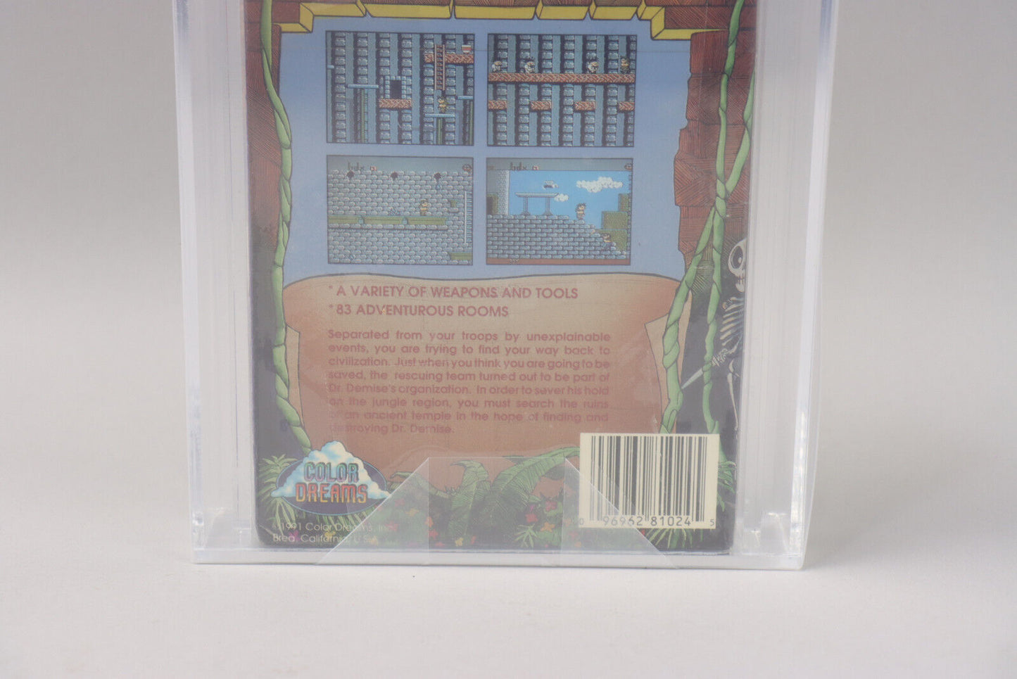 Secret Scout in the Temple of Demise NES Unlicensed 1991 Color Dreams VGA 85 NM