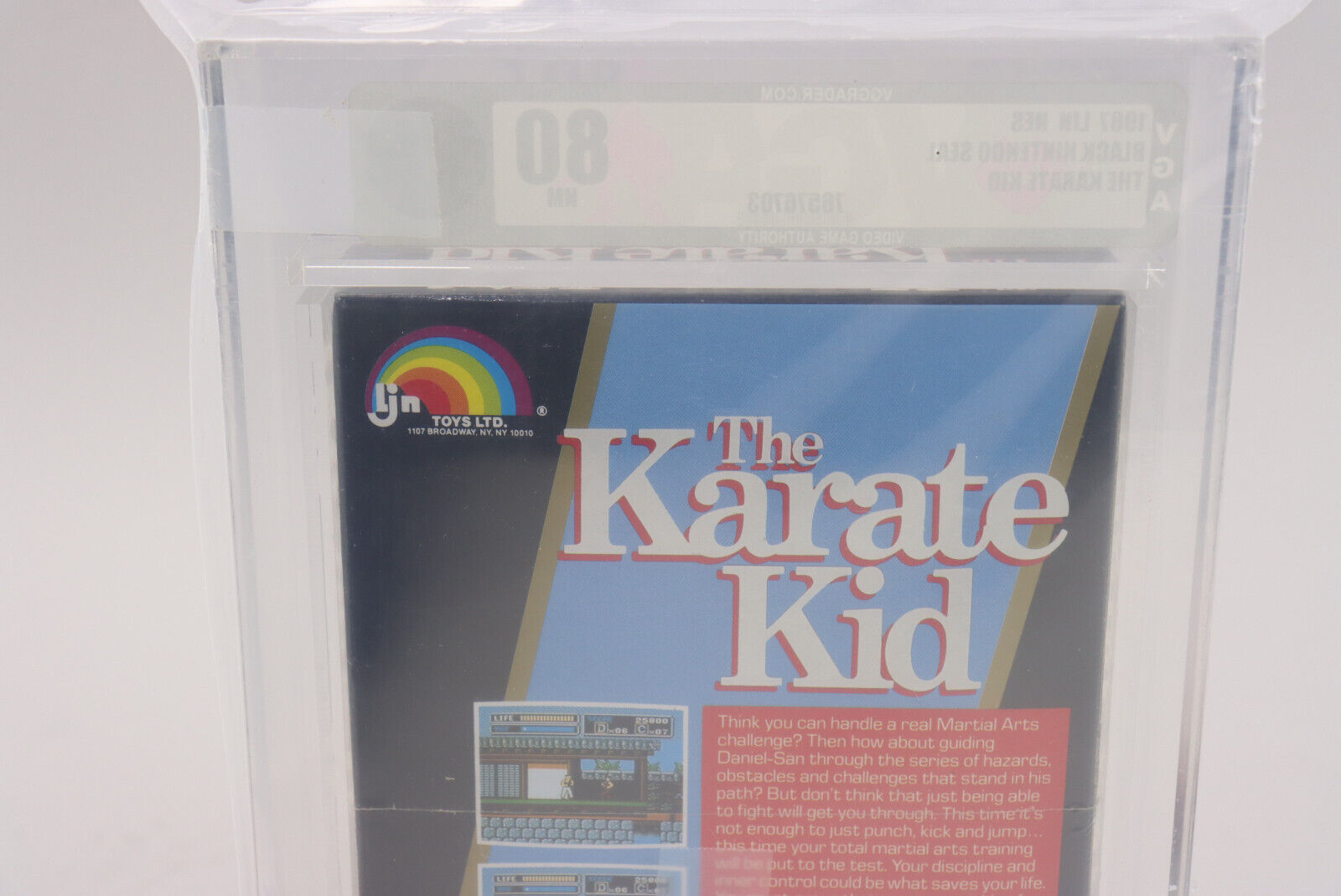 The Karate Kid Nintendo NES 1987 LJN New Factory Sealed VGA Graded 80 NM