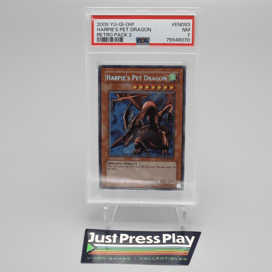 Yu-Gi-Oh Retro Pack 2 #EN093 Harpie's Pet Dragon PSA Graded 7 NM 2009