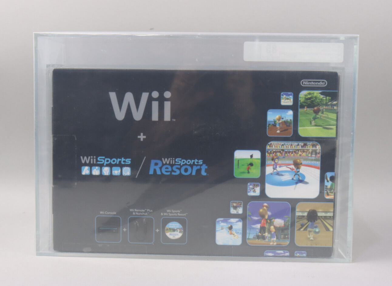 2012 Nintendo Wii Console Bundle w/Wii Sports & Resort VGA 85 NM+ Uncirculated!