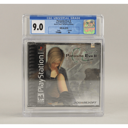 Parasite Eve II 2 Sony PlayStation PS1 Squaresoft Black Label Sealed CGC 9.0 A+