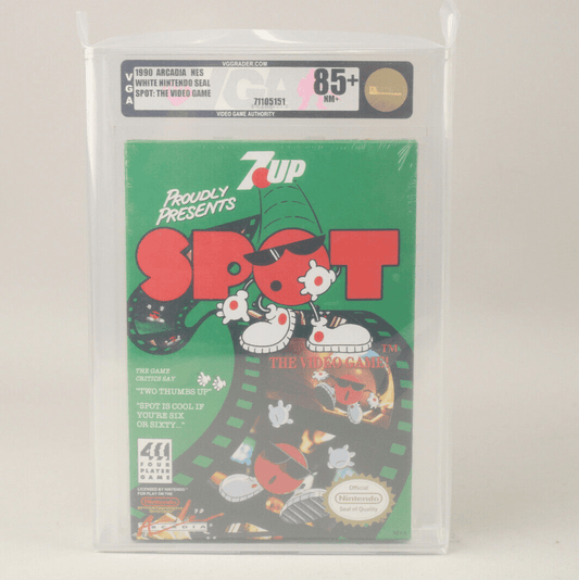 7 Up Spot: The Video Game Nintendo NES New Sealed VGA Graded Gold Level 85+ NM+