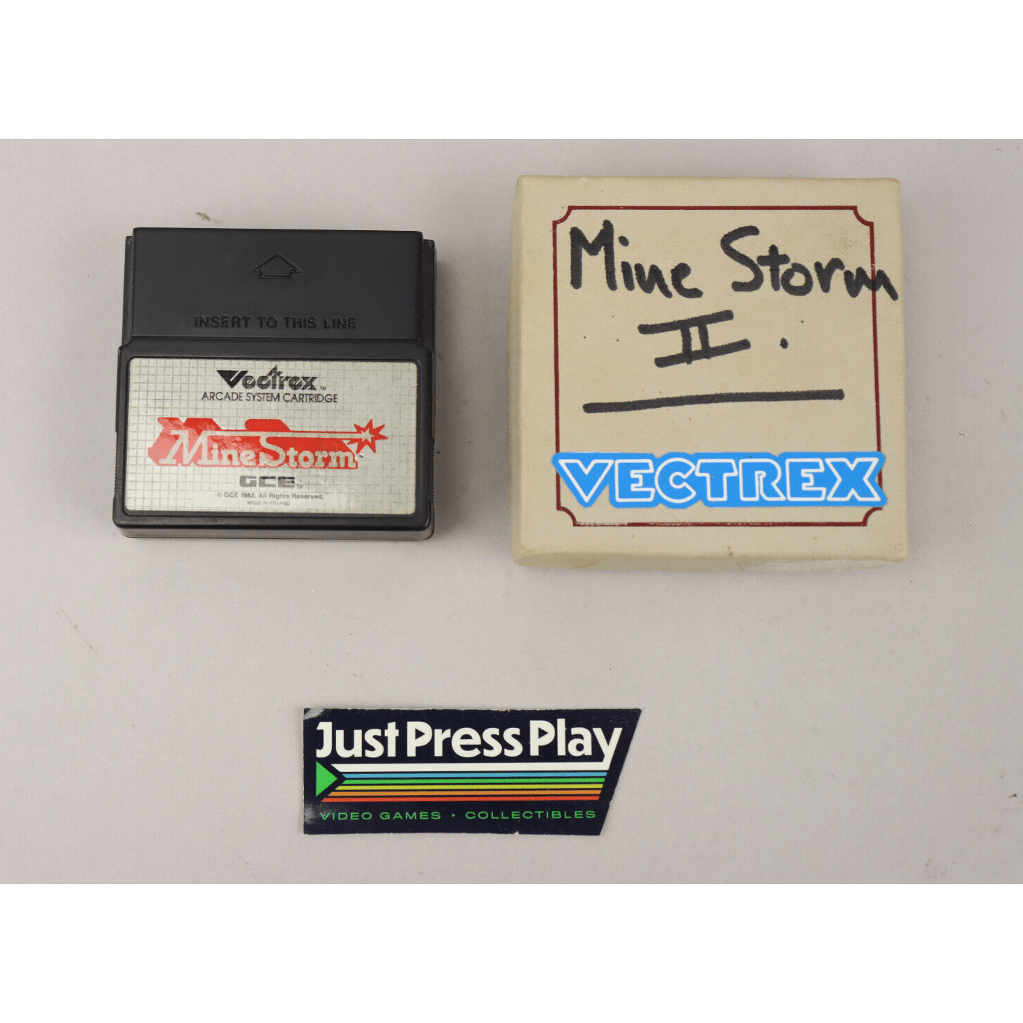 Ex. Rare R10 Genuine 1983 GCE Vectrex Mine Storm 2 MineStorm II Game Cartridge