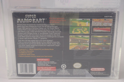 Super Mario Kart Nintendo SNES 1996 New Factory Sealed VGA Graded 80+ NM