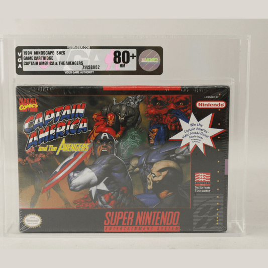 Captain America & The Avengers Super Nintendo SNES New Sealed VGA Graded 80+ NM