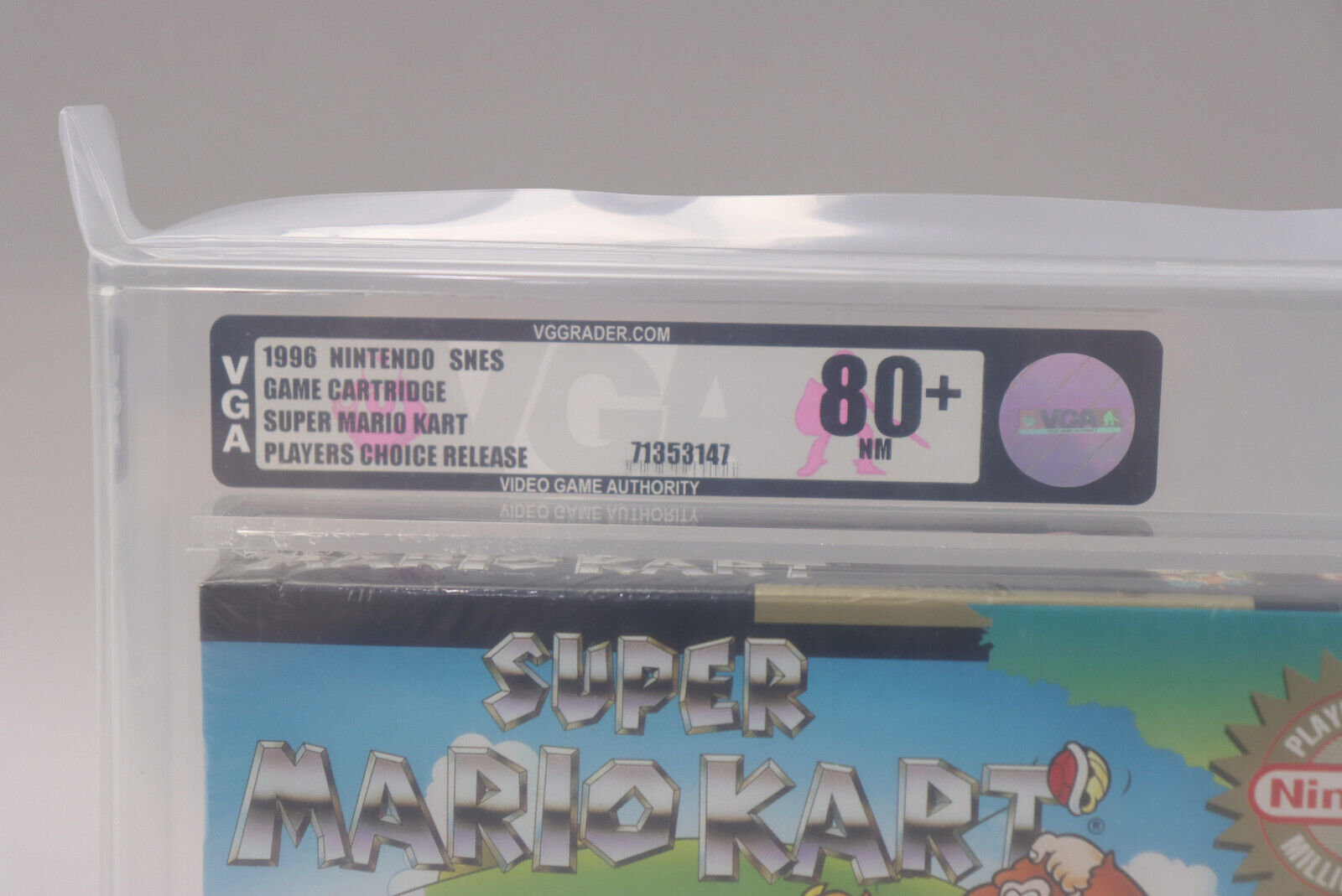 Super Mario Kart Nintendo SNES 1996 New Factory Sealed VGA Graded 80+ NM