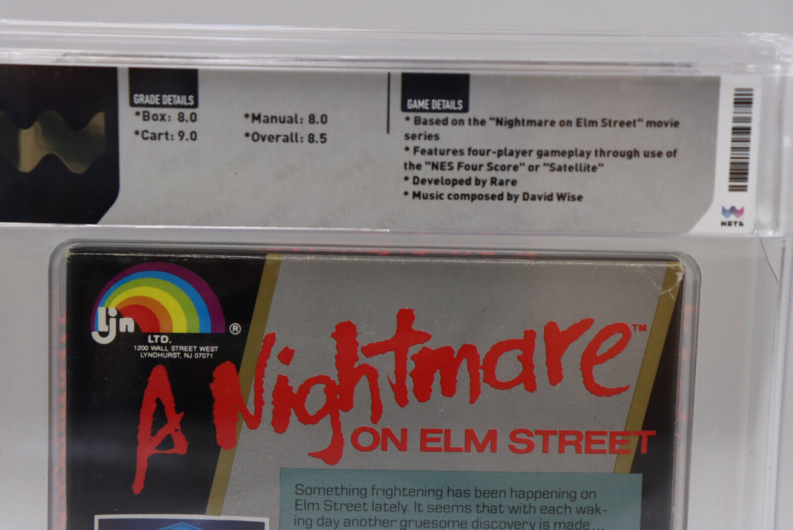 A Nightmare on Elm Street Nintendo NES 1990 CIB Complete Wata Graded 8.5