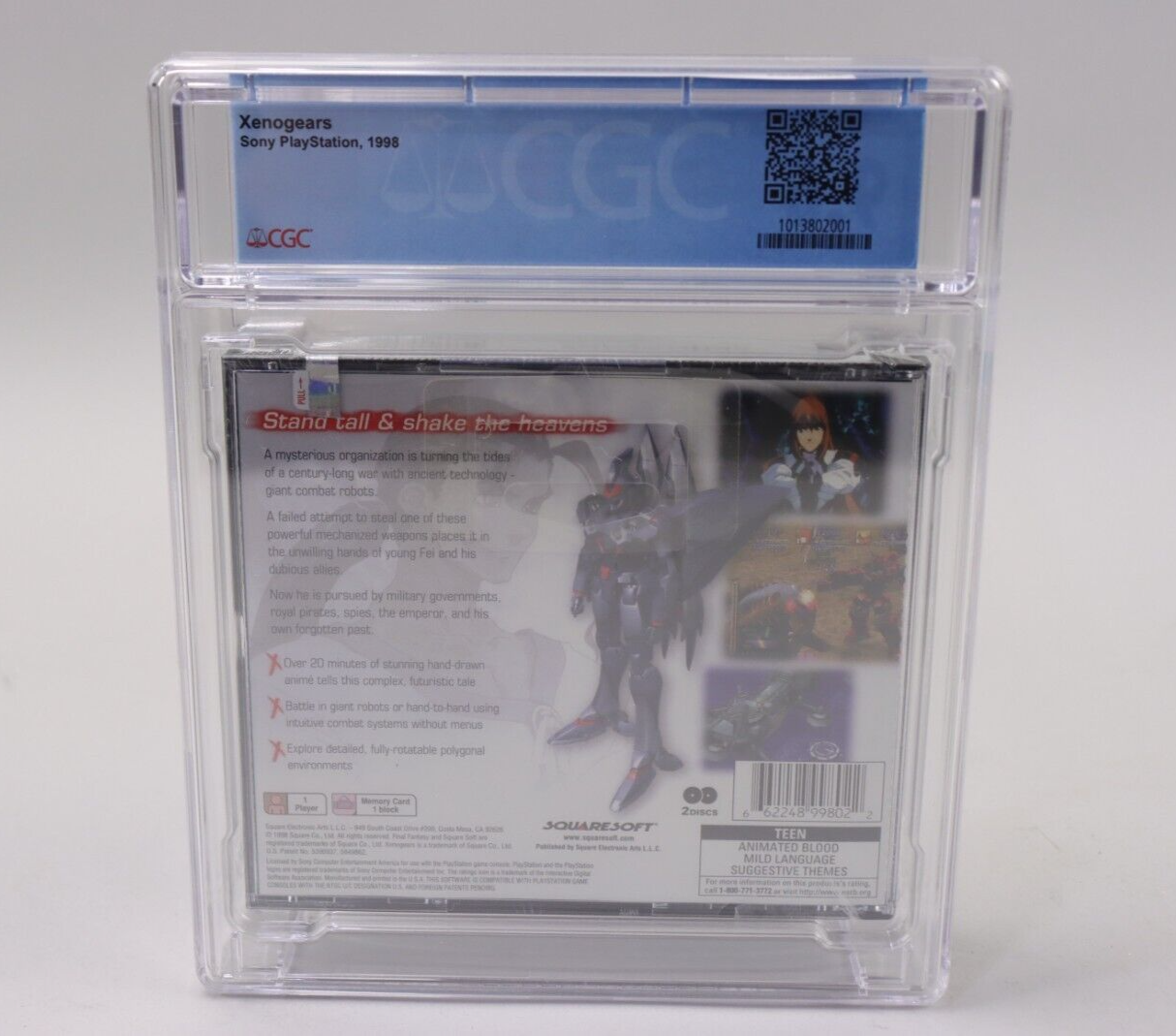 Xenogears Sony PlayStation PS1 PSX 1998 Squaresoft Black Label Sealed CGC 9.6 A