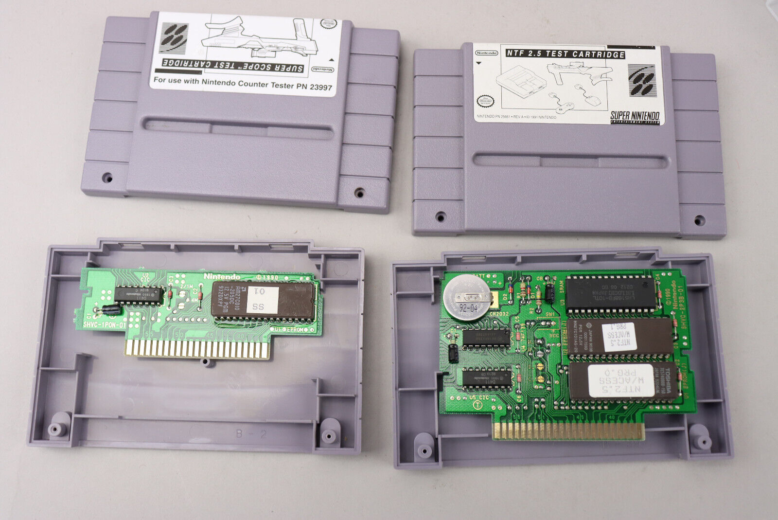 Super Nintendo SNES Test Cartridge NTF 2.5 & Super Scope Rev A NFR Mega Rare!