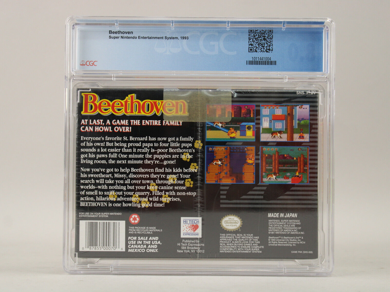 Beethoven Super Nintendo SNES 1993 New Factory Sealed CGC Graded 8.0 B+ VGA Wata