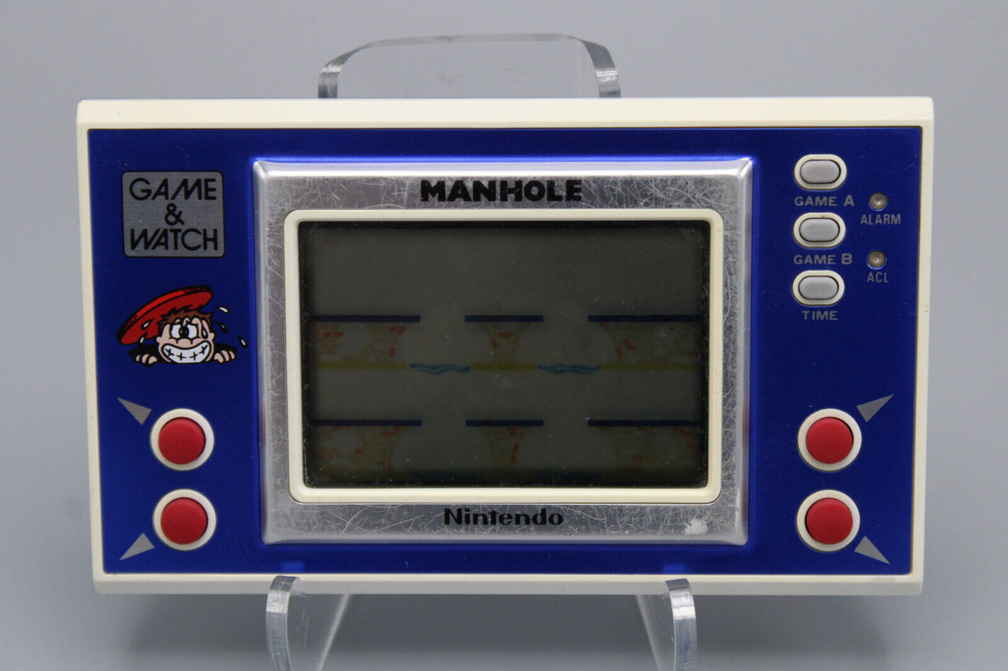 1983 Nintendo Game & Watch Manhole NH-103 Handheld Game Working w/ Battery Door