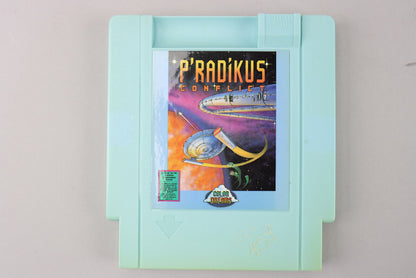 P'radikus Conflict Nintendo NES Blue Cart in Box No Manual 1990 Color Dreams