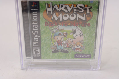 Harvest Moon: Back to Nature Sony PlayStation PS1 PSX Black Sealed CGC 8.0 A+