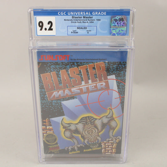 Blaster Master Nintendo NES Ex. Rare Circle Seal Ver. CGC Graded 9.2 A VGA Wata