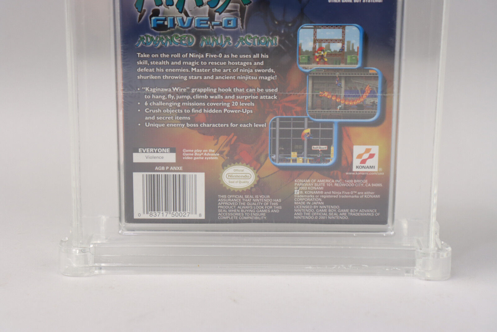 Ninja Five-O Nintendo Game Boy Advance GBA 2003 Konami New Sealed Wata 9.2 A+