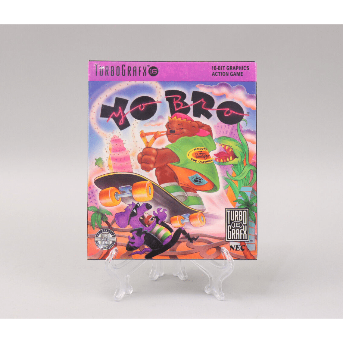 Yo' Bro NEC TurboGrafx-16 TG16 1990 Skateboarding Game New & Factory Sealed!