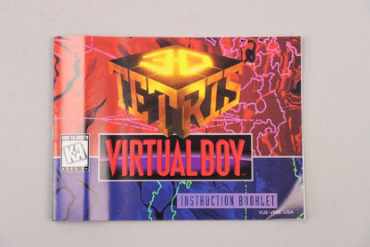 3D Tetris Nintendo Virtual Boy VB 1996 EX/NM CIB Complete in Box w/Manual