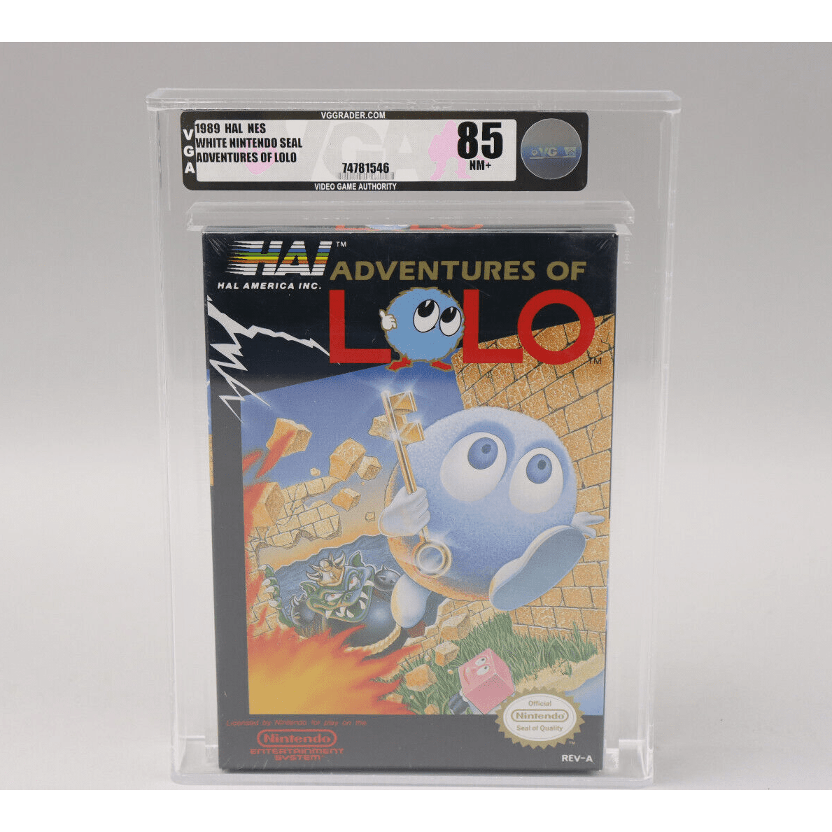 Adventures of Lolo Nintendo NES 1989 Hal New Factory Sealed VGA Graded 85 NM+