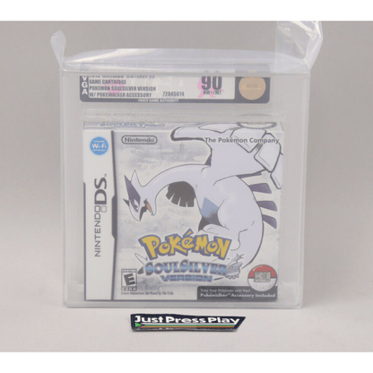 Pokemon SoulSilver Version w/Pokewalker Nintendo DS Brand New VGA Gold 90 NM+/MT