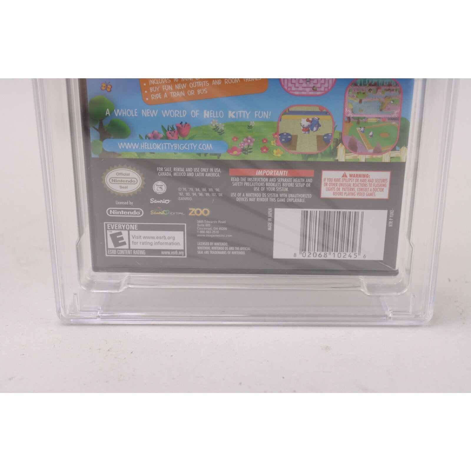 Hello Kitty: Big City Dreams Nintendo DS Sealed CGC 9.6 A+ Near Perfect Grade!