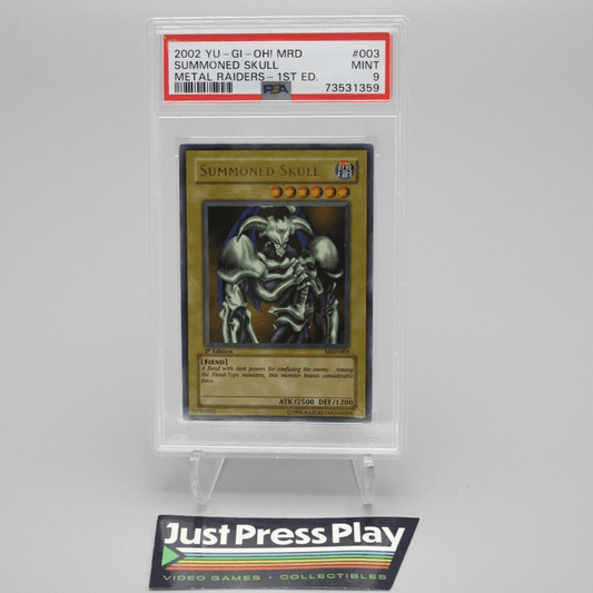 Yu-Gi-Oh MRD Metal Raiders #3 Summoned Skull 1st Ed. PSA Graded 9 MINT 2002