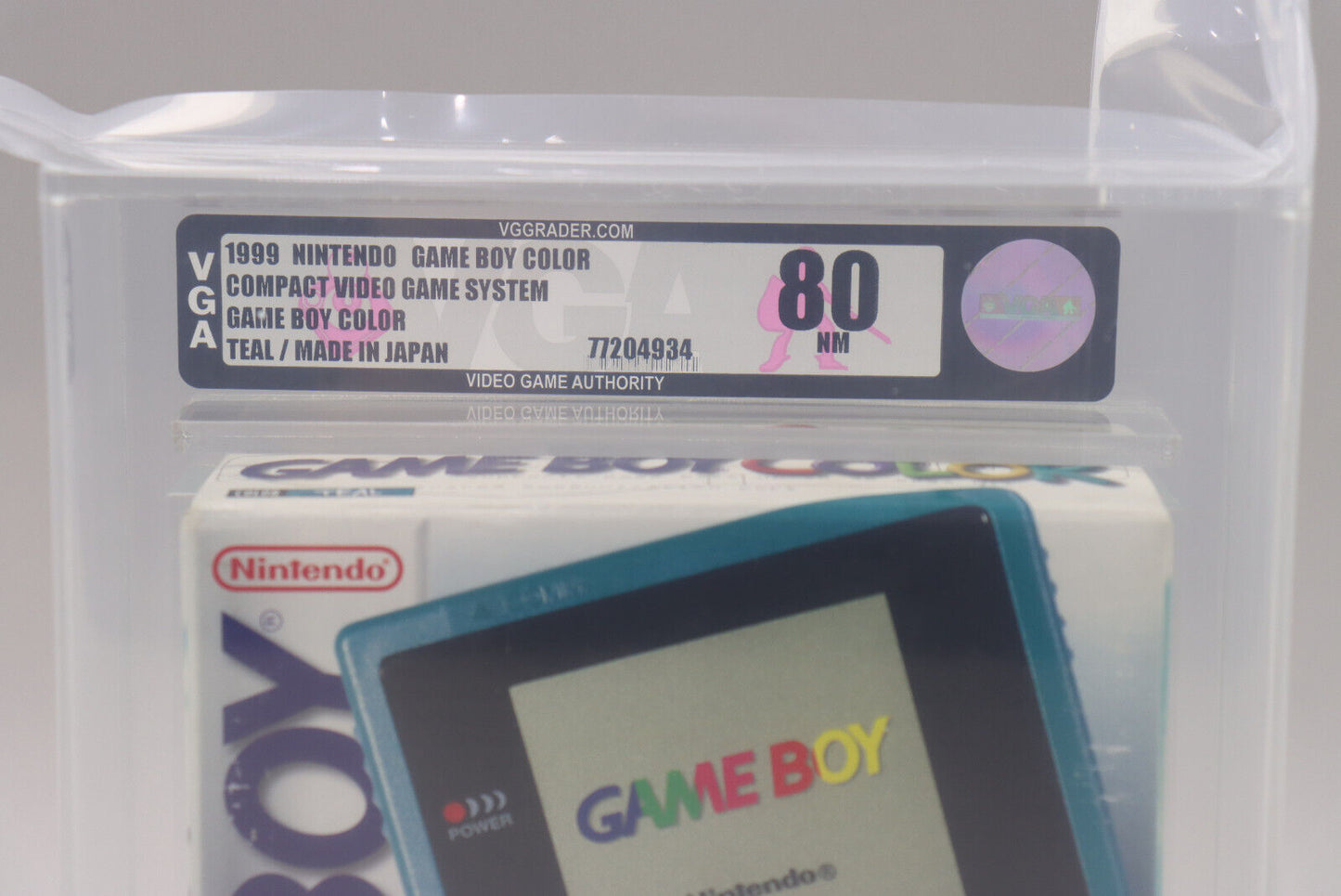 Nintendo Game Boy Color GBC Handheld System Teal NIB Brand New VGA Graded 80 NM