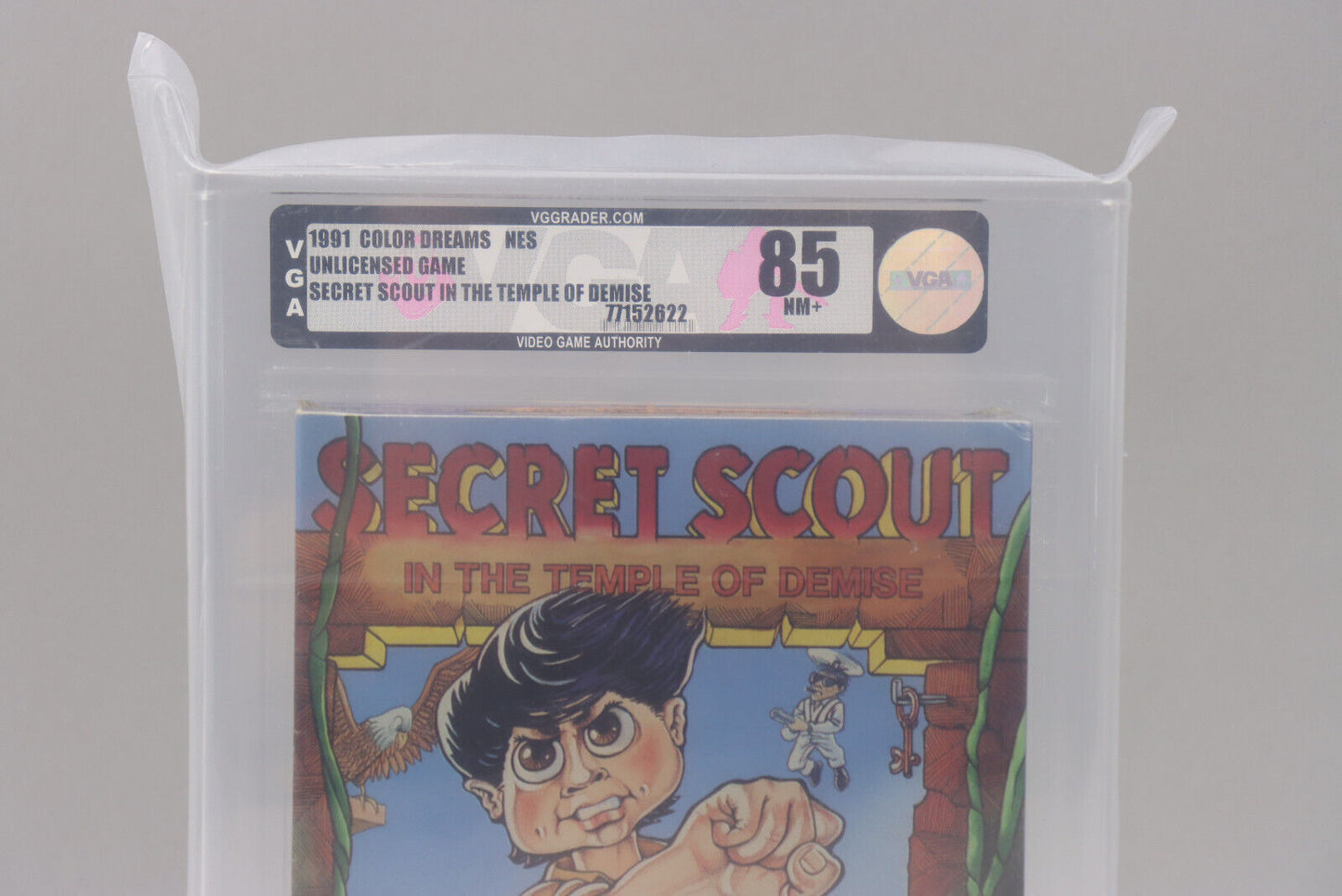 Secret Scout in the Temple of Demise NES Unlicensed 1991 Color Dreams VGA 85 NM