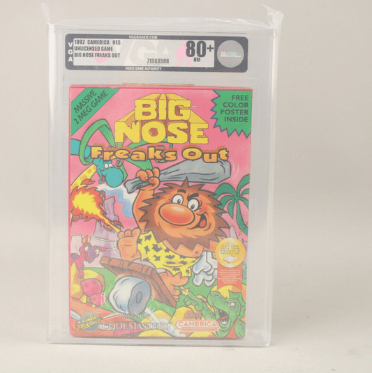 Big Nose Freaks Out Nintendo NES 1992 Camerica New Sealed VGA Graded 80+ NM