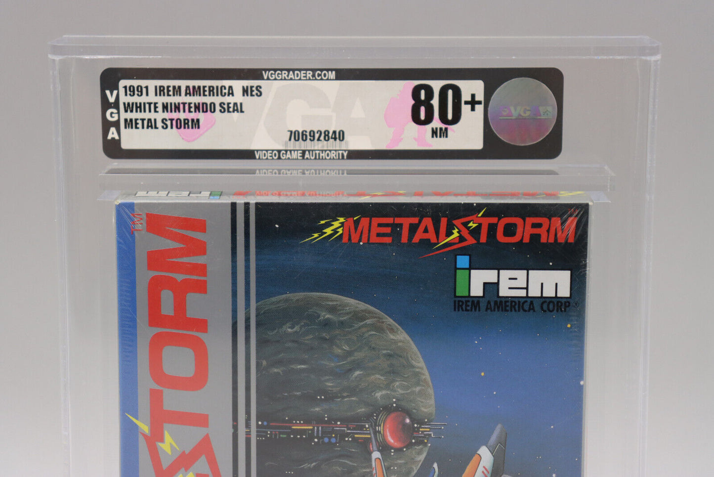 Metal Storm Nintendo NES 1991 Irem Shooter New Factory Sealed VGA Graded 80+ NM